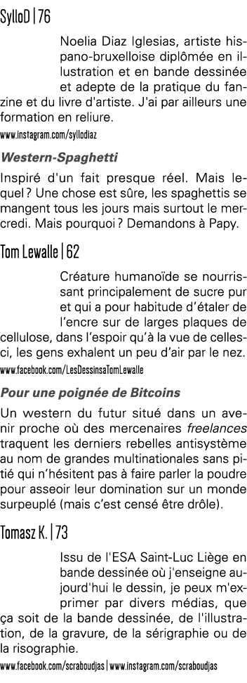 SylloD   76 Noelia Diaz Iglesias, artiste hispano-bruxelloise diplômée en illustration et en bande dessinée et adepte   