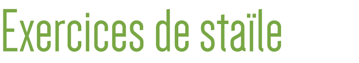 Exercices de staïle