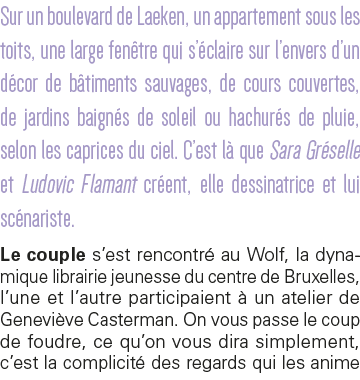 Sur un boulevard de Laeken, un appartement sous les toits, une large fenêtre qui s éclaire sur l envers d un décor de   