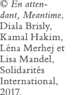   En attendant, Meantime, Diala Brisly, Kamal Hakim, Léna Merhej et Lisa Mandel, Solidarités International, 2017 